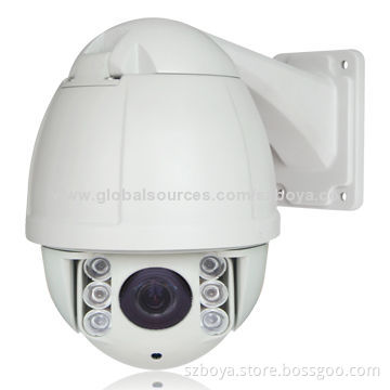 720p 1.3 Megapixel P2P PTZ IP Mini Dome Camera with 50m IR Dot-matrix, Waterproof